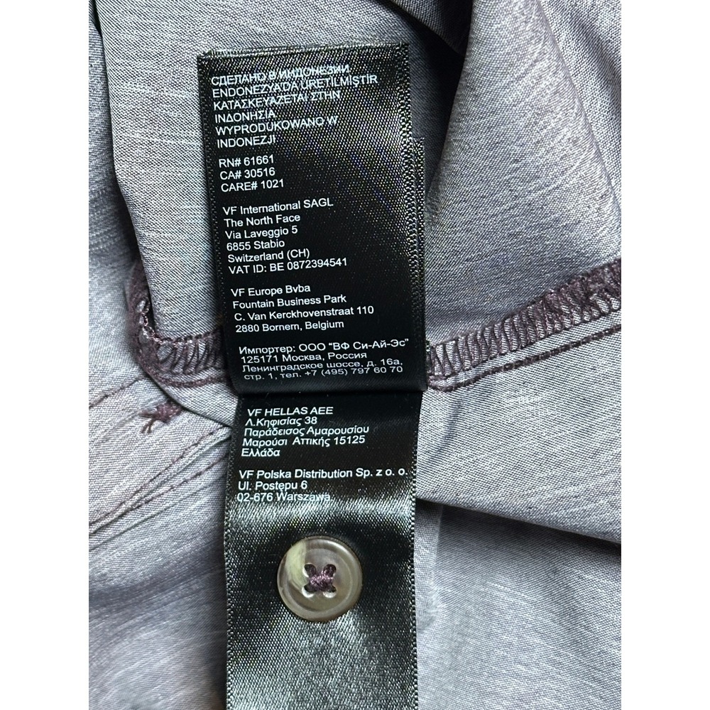 The North Face Women's Gray Long Sleeve Button Down Hiking Shirt Size Large - Picture 11 of 11